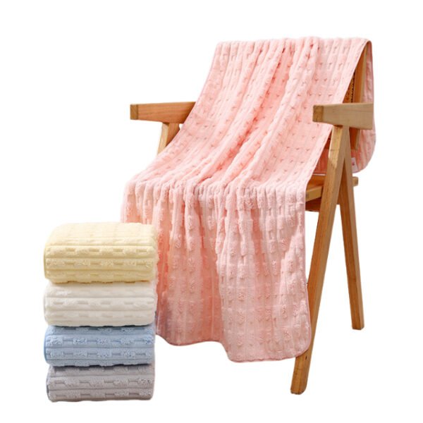 BCF-1-New Coral Fleece Bath Towel - Image 2