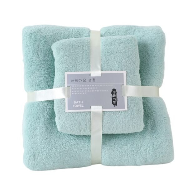 BTS-2-Coral Fleece Bath Towel Set - Image 3