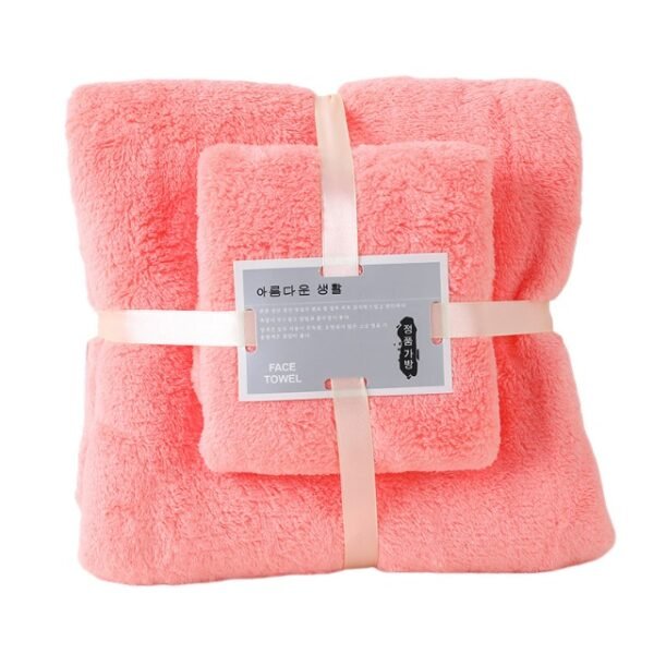 BTS-2-Coral Fleece Bath Towel Set - Image 4