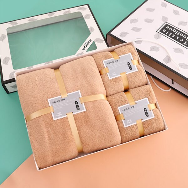 BTS-3-Coral Fleece Bath Towel Set - Image 3