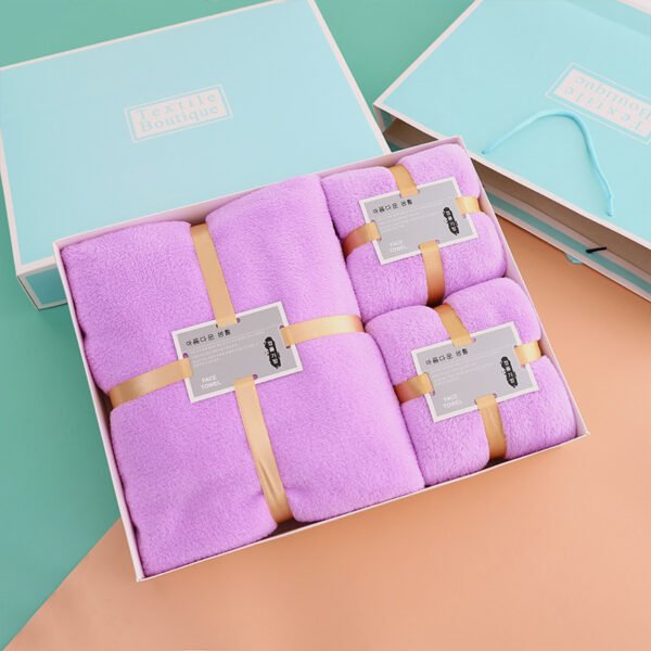 BTS-3-Coral Fleece Bath Towel Set - Image 5