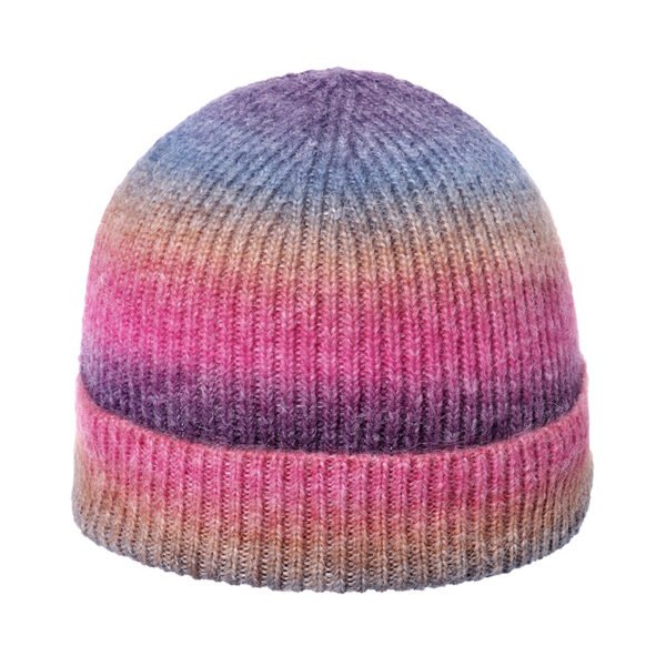 GTH:Gradient-color Tie-dye Knitted Hat - Image 2